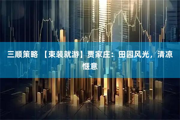 三顺策略 【束装就游】贾家庄：田园风光，清凉惬意